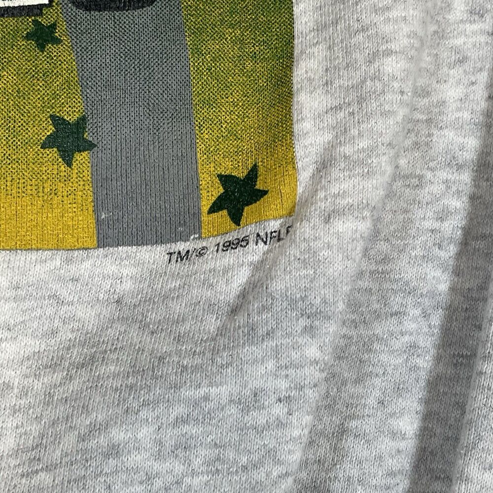 Vintage 1995 Green Bay Packers Crewneck Sweatshirt NFC Champions Gray Size XL - Picture 8 of 14